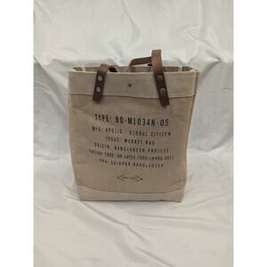 Apolis Global Citizen Original Market Bag Shopping Tote NetJets Collab NWT